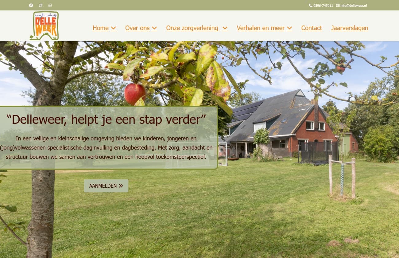Website van Delleweer
